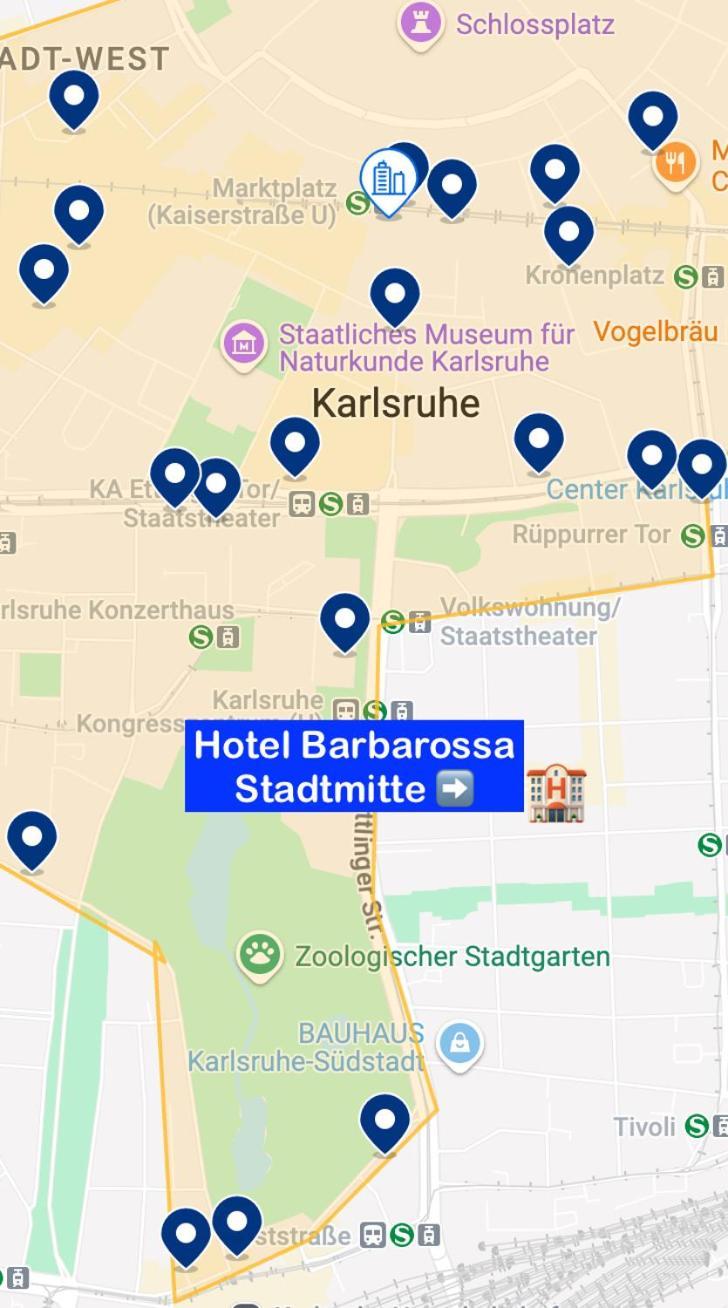 Hotel Barbarossa Karlsruhe Exterior foto